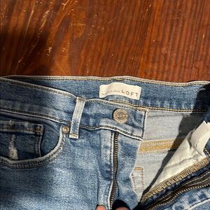 LOFT Blue Classic Denim Jeans with Soft Worn-In Feel